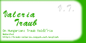 valeria traub business card